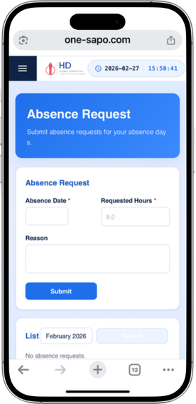 One Sapo モバイル画面